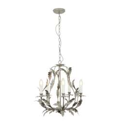 BHS Flo 5 Light Chandelier, Grey