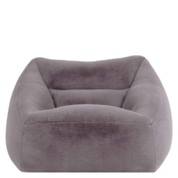 Icon Natalia Rabbit Faux Fur Armchair Bean Bag, Light Grey