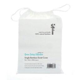 Home & Living Bamboo Duvet Cover - White - Double