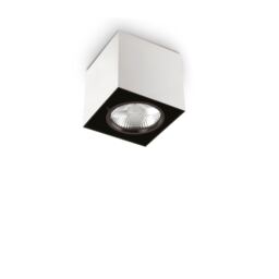 Mood 1 Light Small Square Surface Mounted Downlight White, GU10