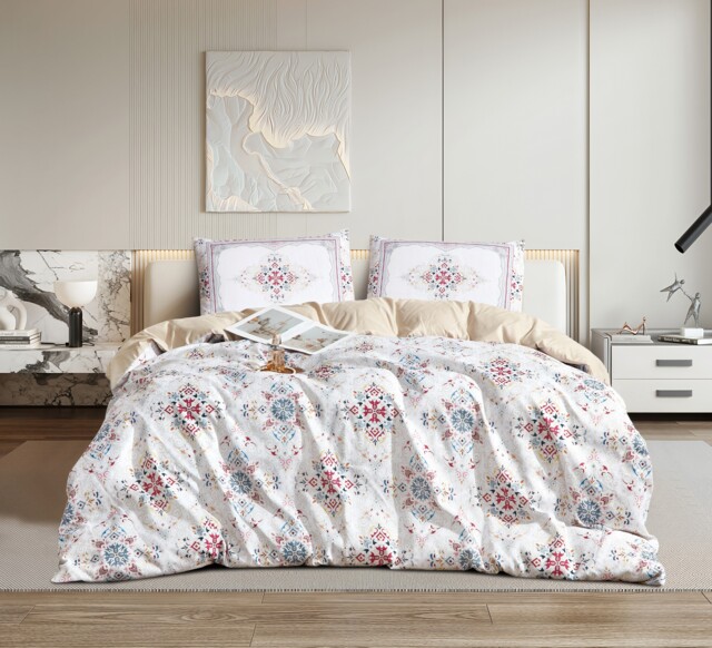 Ezysleep Olivia Floral Printed Duvet Set - Duvet Cover And Matching Pillowcases Multi