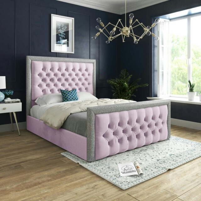 Cheltenham Bed - Small Double - 4ft - Pink