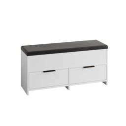 Decortie Cove Shoe Storage Bench 106x34x50cm White