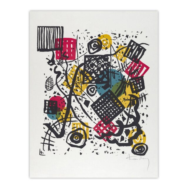 Small Worlds V Abstract Painting Kandinsky Huge Wall Art Print 18X24 In