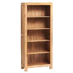 Logan Light Mango Large Open Bookcase Brown