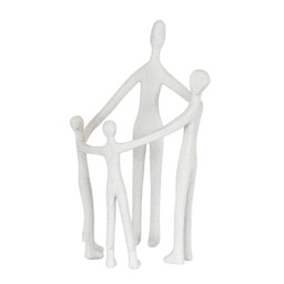 Hill Interiors Kin Ceramic Family Ornament White White 31cm x 19cm x 19cm 1