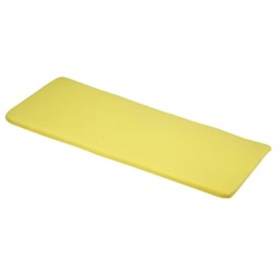 Elfin 3 Seater Bench Outdoor Garden Furniture Cushion (Pack of 4) - L141 x W48 x H4 cm - Yellow