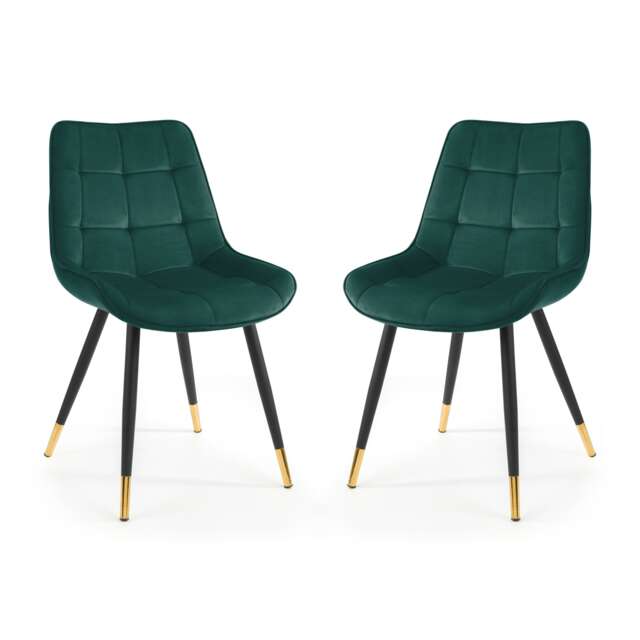 Bexley Elegant Green Dining Chairs - Set of 2