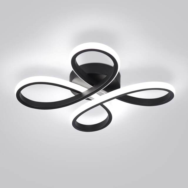 Modern LED Ceiling Light Black