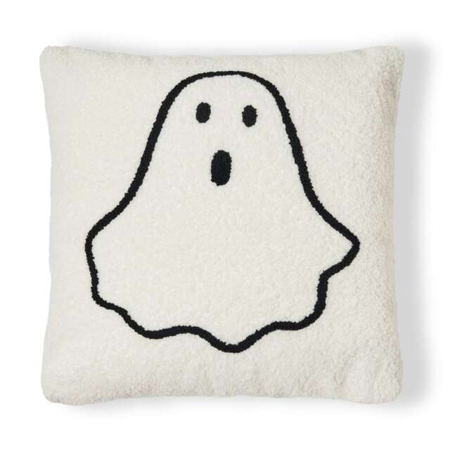 BHS Ghost Tufted Cushion, White
