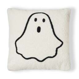 BHS Ghost Tufted Cushion, White