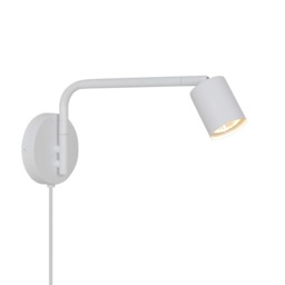 Nordlux Explore Indoor Wall light White Metal Sensor GU10 Adjustable Head - Plug In or Mains Powered , IP20