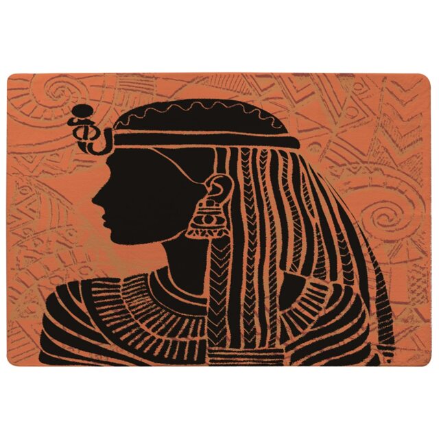 Egyptian Women On Orange Rug Multi