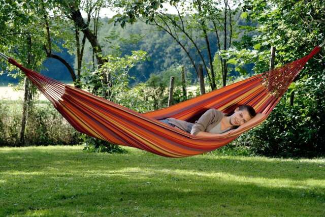 Tahiti Vulcano Cotton Single Garden Hammock - Large Multi 4030454001748 Single 1