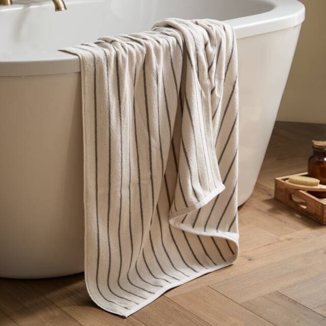 Yard Hebden Narrow Striped 100% Cotton Towel