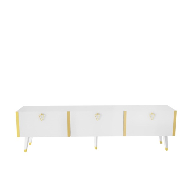 Decorotika Milagro TV Unit for TVs up to 71 inches Gold