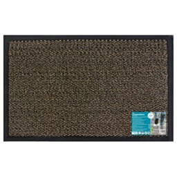 JVL Commodore Machine Washable Heavy Duty Doormat 40x60cm, Brown