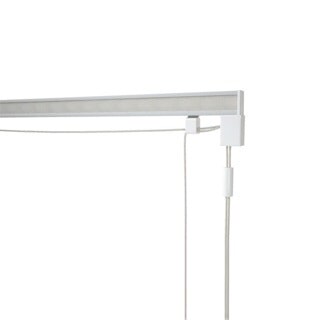 160cm Corded Roman Blind Kit (210cm Drop) White White