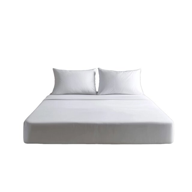 Luxury 200TC Soft Touch Fitted Sheet Bed Linen 30cm Extra Deep Skirt White Super King