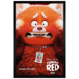 Black Wooden Framed Turning Red Maxi Poster Multi