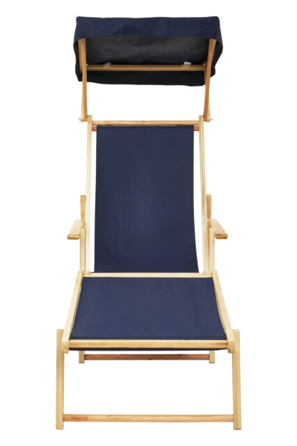 Orsina Blue Lounger, Easy to Clean Lounger Chair Outdoor, Weather-resistant Chaise Lounge, Space-saver Sun Lounger