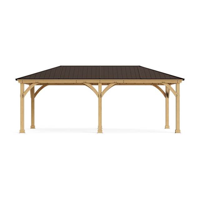 Yardistry Wooden Gazebo 12ft x 24ft (3.7m x 7.4m), Meridian Series