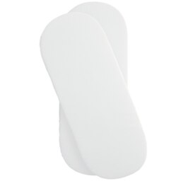 Clair de Lune 2 Pack Moses Basket Sheets - White