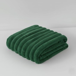 Chunky Ribbed Mink Throw Ultra Soft Warm Elegant Blanket for Sofa Or Bed
