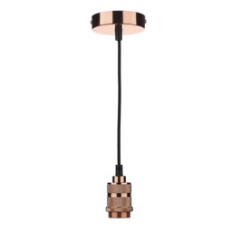 1 Light E27 Decorative Suspension Copper