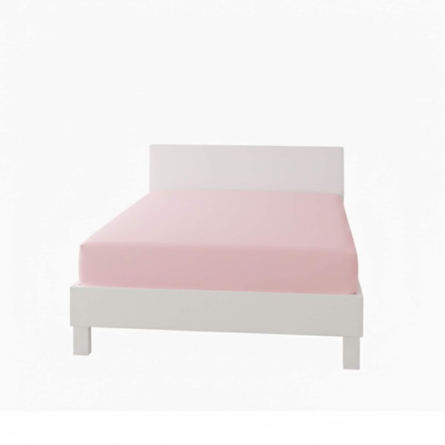 Polycotton Fitted Sheet Extra Deep 40cm Skirt Easy Care Pink Small Double