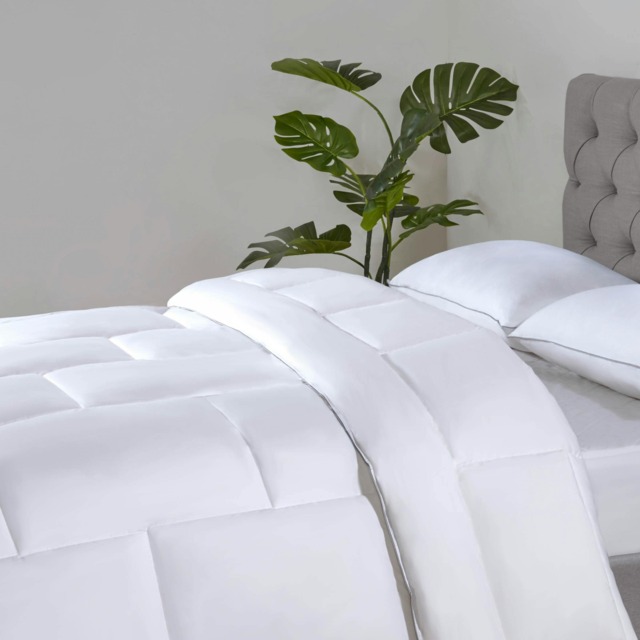 BHS 12 Tog Bamboo Duvet, Double White White