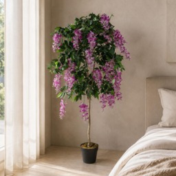 Artificial Wisteria Tree 150cm Artificial Purple/Pink Realistic Botanik