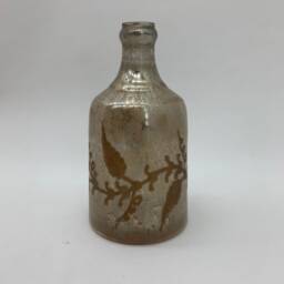 11 Inch Decorative Vase - Antique Silver Glass - L17 x W18 x H28 cm Grey
