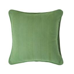 Homescapes Cotton Rajput Ribbed Dark Olive Cushion Cover - 45 x 45cm Green Dark Olive 1