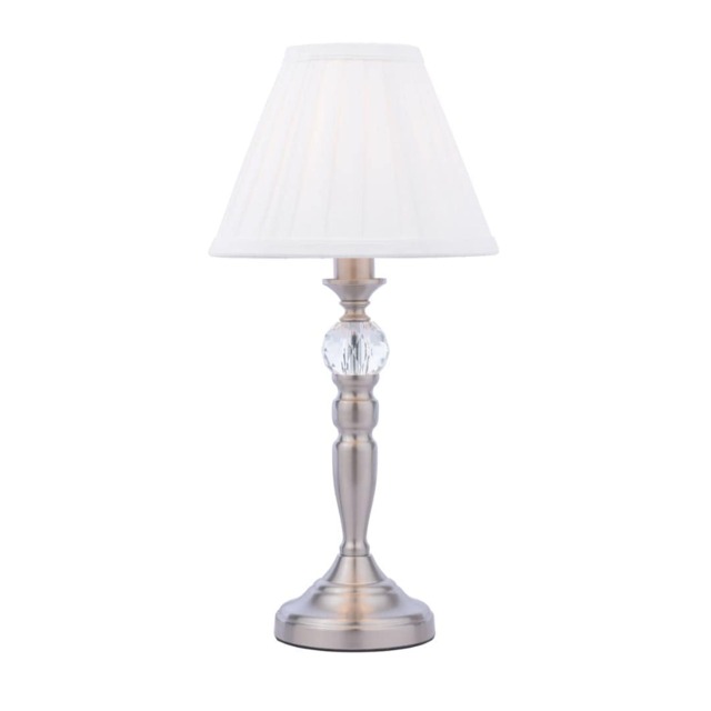 Edwina Satin Chrome Touch Table Lamp