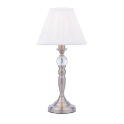 Edwina Satin Chrome Touch Table Lamp