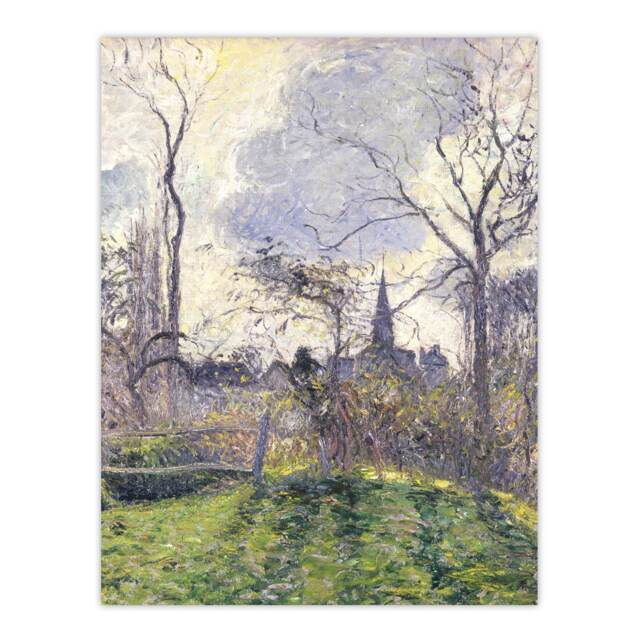 The Bell Tower of Bazincourt Pissarro Wall Art Poster Print