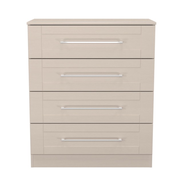 Ripon 4 Drawer Chest of Drawers in Kashmir Ash (Ready Assembled) Cream Kashmir Ash