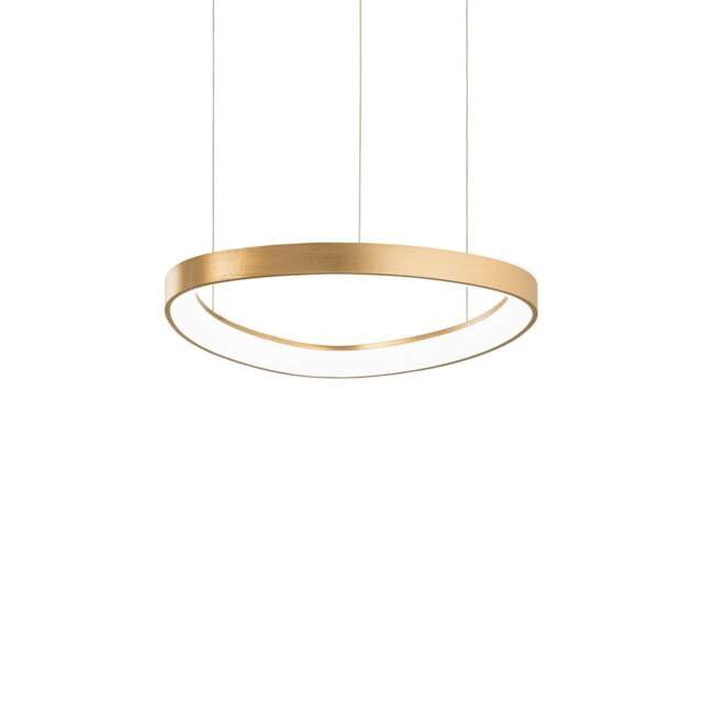 Gemini 42.5cm LED Integrated LED Pendant Ceiling Light Brass 2700K