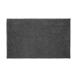 Chenille Bobble Bath Mat Non-Slip 60 x 90cm - Charcoal Grey