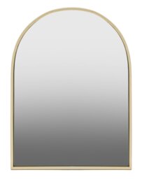 Trento Gold Finish Arched Wall Mirror Gold