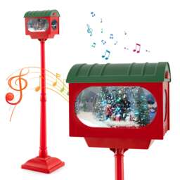 COSTWAY Christmas Street Lamp Decoration 150 cm Street Light Red 5ft
