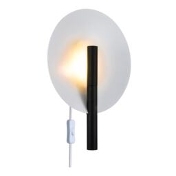 Nordlux Furiko Indoor Wall Light Black Metal Sensor G9 Retro - Plug In or Mains Powered , IP20
