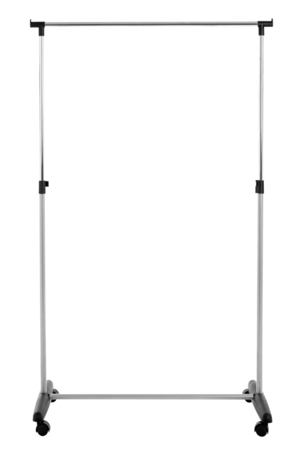 Chrome Frame Clothes Rack Silver
