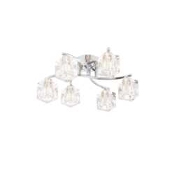 Pagazzi Coraline 6-Light Polished Chrome Semi-Flush Ceiling Light