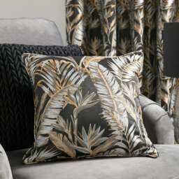 Laurence Llewelyn-Bowen Paradise Palm Filled Cushion Black
