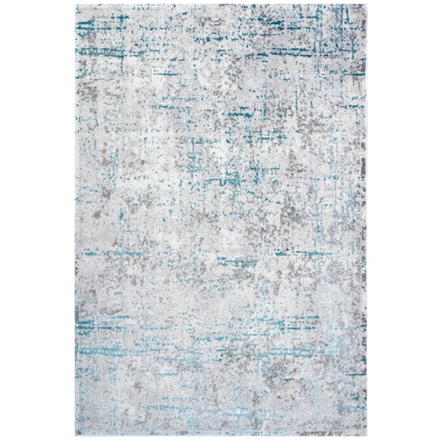KUKOON Blue Grey Distressed Traditional Bordered Area Rug 240cm x 330cm Grey