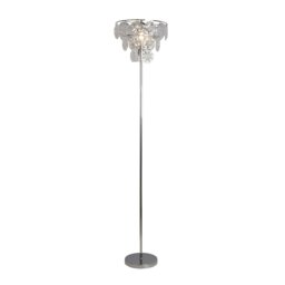 CLEAR ACRYLIC SHADE FLOOR LAMP