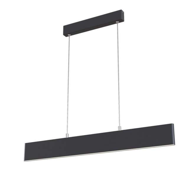Step Integrated LED Linear Ceiling Pendant Lamp Black