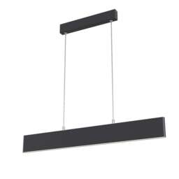 Step Integrated LED Linear Ceiling Pendant Lamp Black
